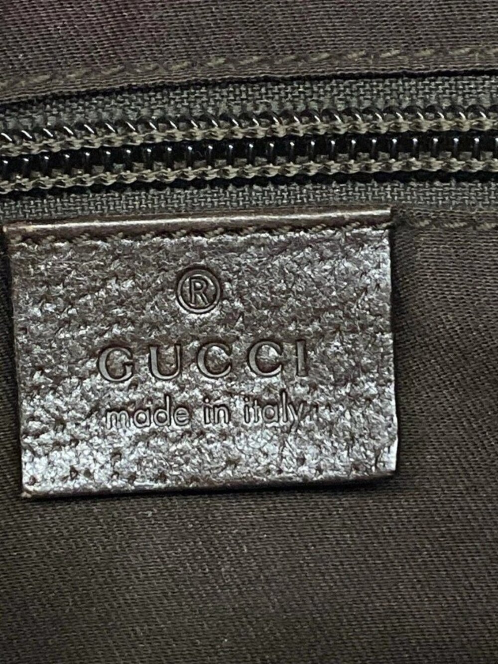 GUCCI GG Pattern, Shelly (Web) Beige Dark Brown Multi Jacquard Leathe - Picture 13 of 14